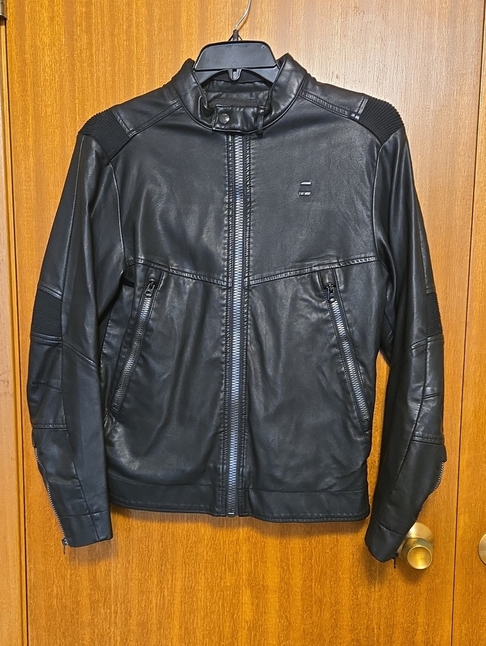 Women G-Star Raw Black Motac DC Biker JKT Size Medium